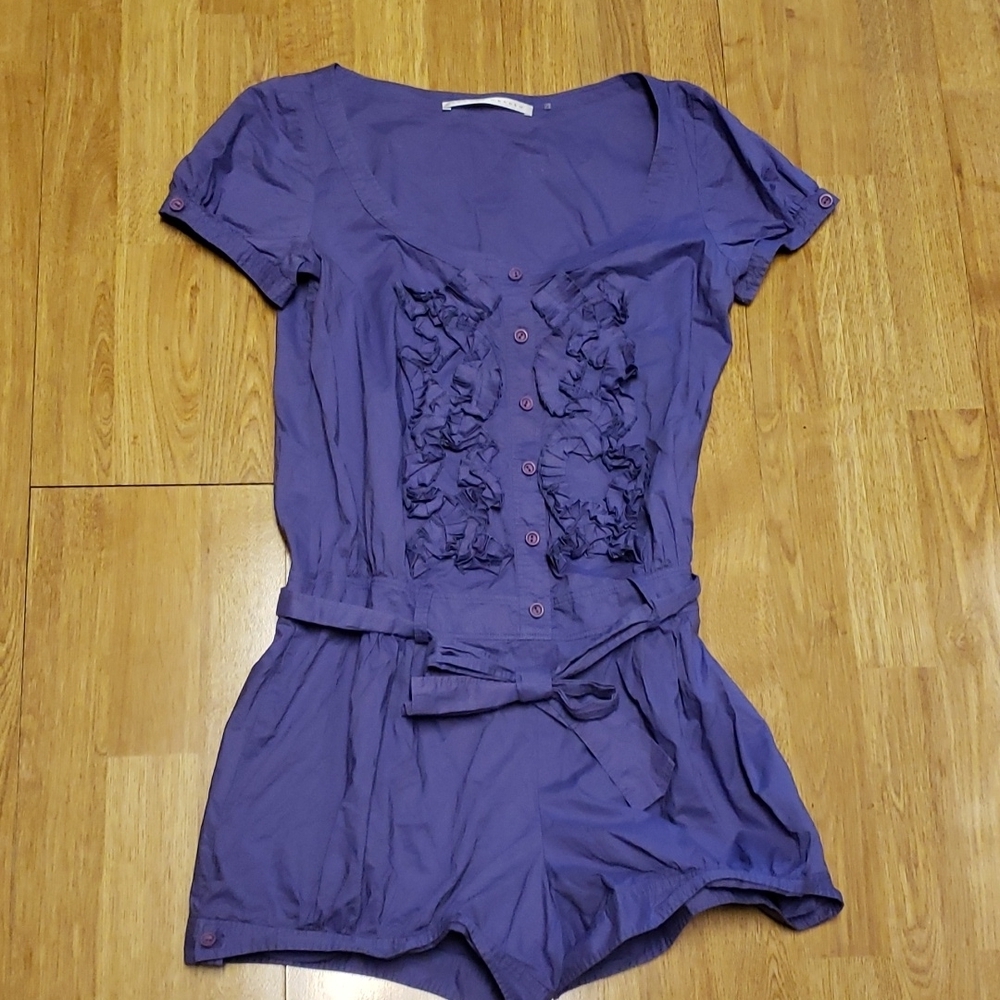 Susana Monaco purple playsuit sz 4